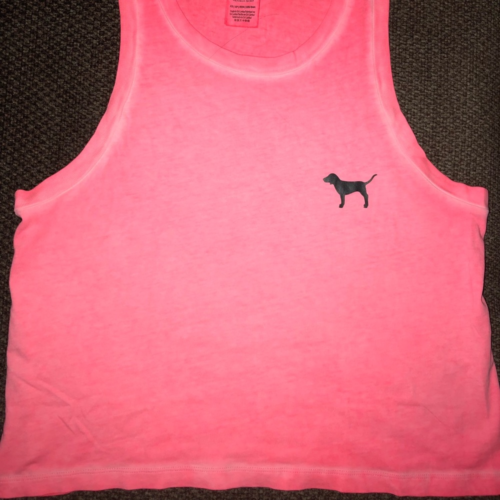 Pink Cropped Tank - Picture 2 of 2
